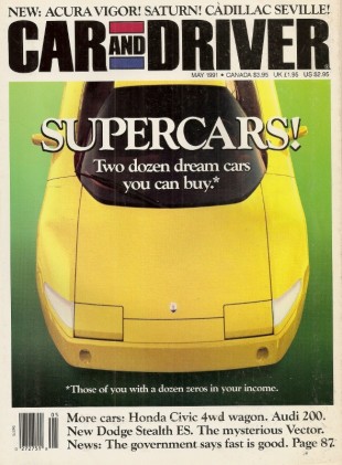 CAR & DRIVER 1991 MAY - V ORMSBY, 24 TOP SPORTSCARS